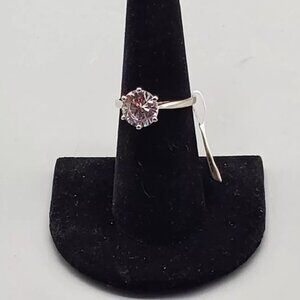 Women's Ring Sterling Silver Size 8 CZ 925
